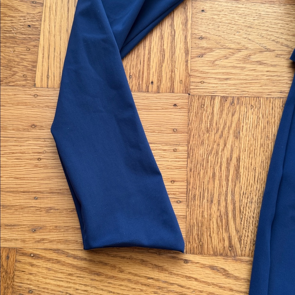 Chiara Boni Le Petite Robe Evalda Long Sleeve Fossil Dress in Navy Blue 44 - Picture 5 of 9